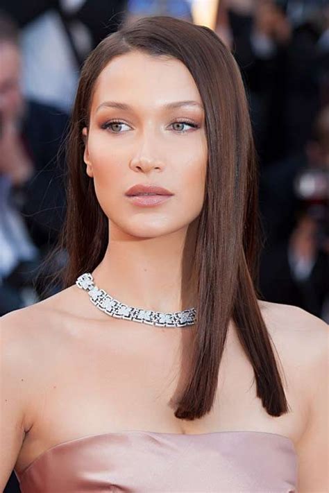 bella hadid hairstyles|bella hadid real hair color.